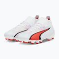 PUMA Ultra Pro FG/AG Jr detské kopačky puma white/puma black/fire orchid 12