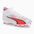 PUMA Ultra Pro FG/AG Jr detské kopačky puma white/puma black/fire orchid