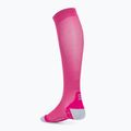 Dámske kompresné bežecké ponožky CEP Ultralight pink/dark red 2