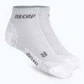 Pánske kompresné bežecké ponožky CEP Ultralight Low Cut carbon white