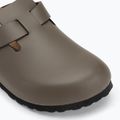 BIRKENSTOCK žabky Boston NL Narrow hladká koža betónová sivá 7