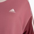 Dámska mikina adidas Essentials 3-Stripes Crop pink strata/shadow red/bliss pink/wonder quartz 4