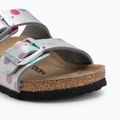 Detské šľapky BIRKENSTOCK Arizona BF Narrow electric metallic dots silver 7