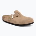Šľapky BIRKENSTOCK Boston Suede Leather sandcastle