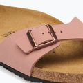 Dámske šľapky BIRKENSTOCK Madrid Birkibuc Úzke ružová hlinená 6