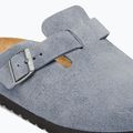 Šľapky BIRKENSTOCK Boston Suede Leather stone blue 6