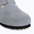 Šľapky BIRKENSTOCK Boston Suede Leather stone blue 7