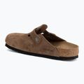 Šľapky BIRKENSTOCK Boston Suede Leather dark tea 3