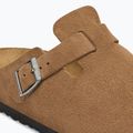 Šľapky BIRKENSTOCK Boston Suede Leather dark tea 6