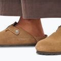 Šľapky BIRKENSTOCK Boston Suede Leather dark tea 8
