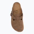 Šľapky BIRKENSTOCK Boston Suede Leather dark tea 5