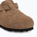 Šľapky BIRKENSTOCK Boston Suede Leather dark tea 7