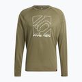 Pánsky cyklistický dres adidas FIVE TEN s dlhým rukávom olive strata 7