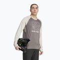 Pánsky cyklistický dres adidas FIVE TEN s dlhým rukávom charcoal/putty grey