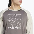 Pánsky cyklistický dres adidas FIVE TEN s dlhým rukávom charcoal/putty grey 5