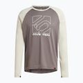 Pánsky cyklistický dres adidas FIVE TEN s dlhým rukávom charcoal/putty grey 7