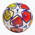Futbalová lopta adidas UCL Competition 23/24 white/glow blue/flash orange rozmiar 4