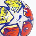 Futbalová lopta adidas UCL Competition 23/24 white/glow blue/flash orange rozmiar 4 3