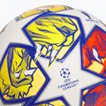 Futbalová lopta adidas UCL Competition 23/24 white/glow blue/flash orange rozmiar 4 4