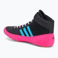 Boxerské topánky adidas HVC core black/signal cyan/yellow 3