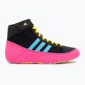 Detské boxerské topánky adidas Havoc core black/signal cyan/yellow 2