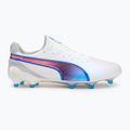 Futbalová obuv/ kopačky PUMA King Ultimate FG/AG puma white/bluemazing/flat light grey/sunset glow 2