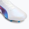 Futbalová obuv/ kopačky PUMA King Ultimate FG/AG puma white/bluemazing/flat light grey/sunset glow 8