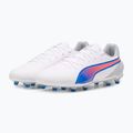 Futbalová obuv/ kopačky PUMA King Match FG/AG puma white/bluemazing/flat light grey/sunset glow 8