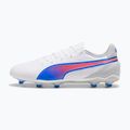 Futbalová obuv/ kopačky PUMA King Match FG/AG puma white/bluemazing/flat light grey/sunset glow 10