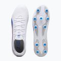 Futbalová obuv/ kopačky PUMA King Match FG/AG puma white/bluemazing/flat light grey/sunset glow 11