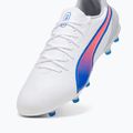 Futbalová obuv/ kopačky PUMA King Match FG/AG puma white/bluemazing/flat light grey/sunset glow 12