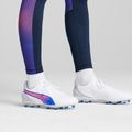 Futbalová obuv/ kopačky PUMA King Match FG/AG puma white/bluemazing/flat light grey/sunset glow 14