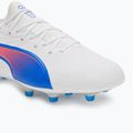 Futbalová obuv/ kopačky PUMA King Match FG/AG puma white/bluemazing/flat light grey/sunset glow 7