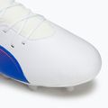 Detská futbalová obuv/ kopačky PUMA King Match FG/AG Jr puma white/bluemazing/flat light grey/sunset glow 7