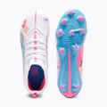 Detské kopačky PUMA Ultra 5 Match Vol. Up FG/AG Jr puma white/luminous blue 4