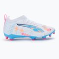 Detské kopačky PUMA Ultra 5 Match Vol. Up FG/AG Jr puma white/luminous blue 3