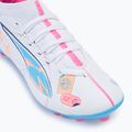 Detské kopačky PUMA Ultra 5 Match Vol. Up FG/AG Jr puma white/luminous blue 7