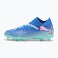 Detská futbalová obuv/ kopačky PUMA Future 7 Pro FG/AG Jr bluemazing/puma white/electric peppermint 2