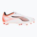 Kopačky PUMA Ultra 5 Play FG/AG puma white/puma black/glowing red 2