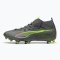 Pánske kopačky PUMA Ultra 5 Match+ FG/AG matte aged silver/yellow alert/puma aged silver