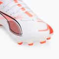 Detské kopačky PUMA Ultra 5 Match FG/AG Jr puma white/puma black/glowing red 7