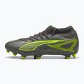 Pánske kopačky PUMA Ultra 5 Play+ FG/AG matte aged silver/yellow alert/puma aged silver