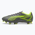 Kopačky PUMA Ultra 5 Play FG/AG matná stará strieborná/žltá výstraha/puma stará strieborná 
