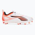 Detské kopačky PUMA Ultra 5 Play FG/AG Jr puma white/puma black/glowing red 2