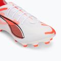 Detské kopačky PUMA Ultra 5 Pro FG/AG Jr puma white/puma black/glowing red 7