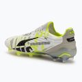Pánske kopačky PUMA King Ultimate Forever FG/AG biela šedá/electric lime/puma white/flat light gray 3