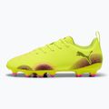 Detské kopačky PUMA Future 8 Play FG/AG Jr yellow alert/puma black/sun struck 2