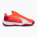 Detské hádzanárské topánky PUMA Accelerate Jr glowing red/white/dark crimson/black 2