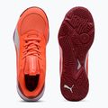 Detské hádzanárské topánky PUMA Accelerate Jr glowing red/white/dark crimson/black 10