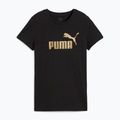 Dámske tričko PUMA ESS Metallic No. 1 Logo Tee puma black/metallic gold